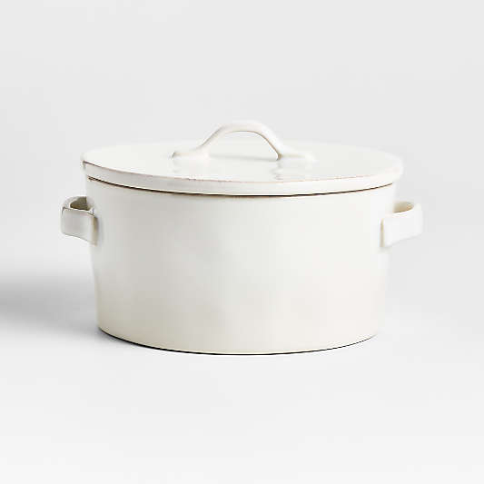 Marin White 2-Qt. Covered Casserole Dish