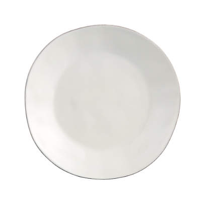 marin white dinner plate