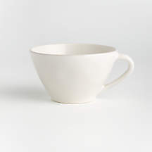 Marin 24-oz. White Stoneware Jumbo Mug + Reviews | Crate & Barrel