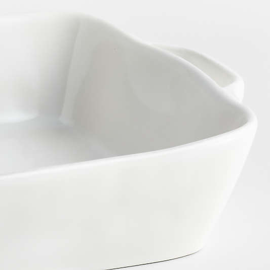 Marin 13.5"x10" White Large Baker with Handles