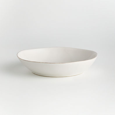 View Marin White Stoneware Low Bowl details