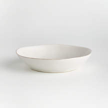 Marin White Bowl Plate + Reviews | Crate & Barrel