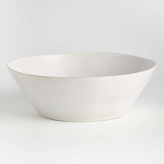 Marin White Large Serving Bowl