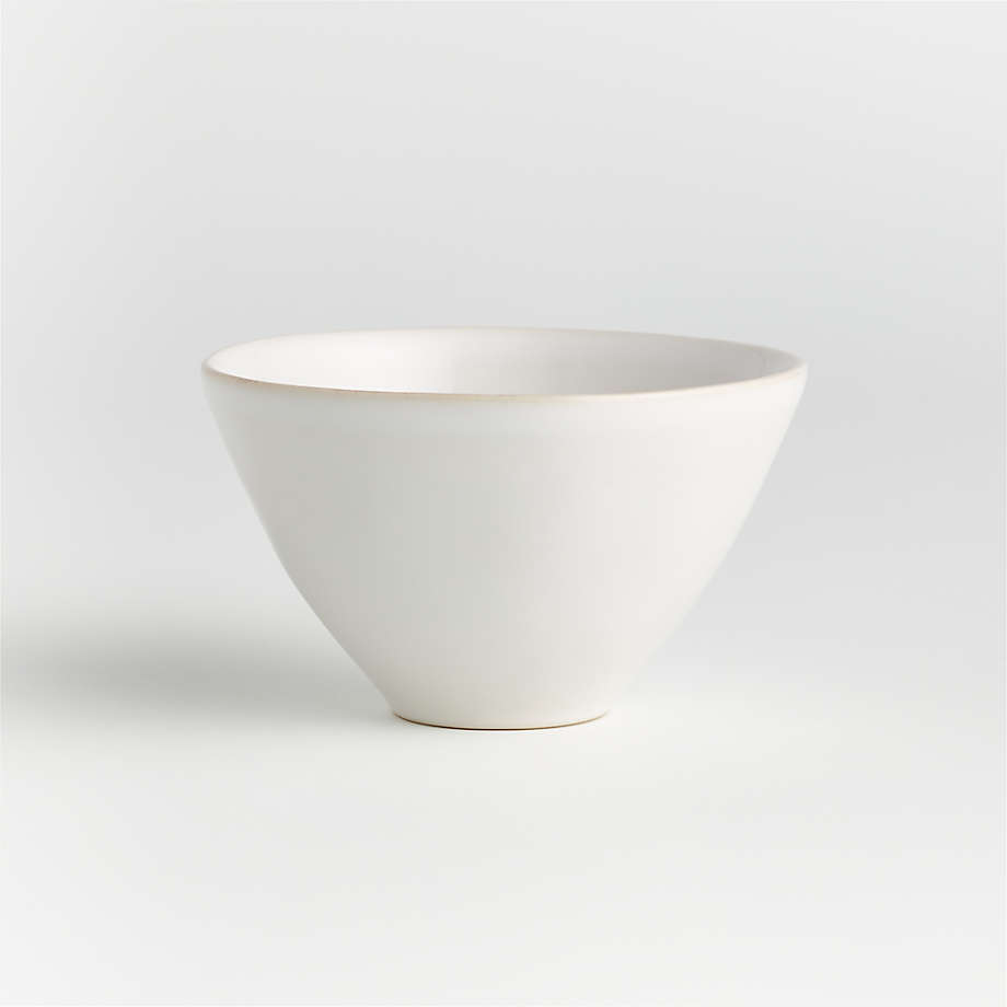 Marin White Mini Snack Bowl | Crate & Barrel