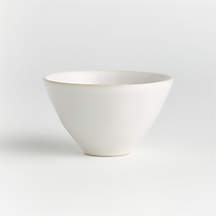 Marin White Mini Snack Bowl + Reviews | Crate & Barrel