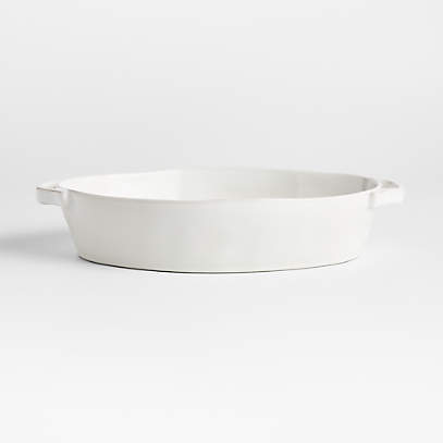 White oval 2025 baking dish