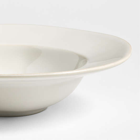 Marin White Stoneware Pasta Bowl