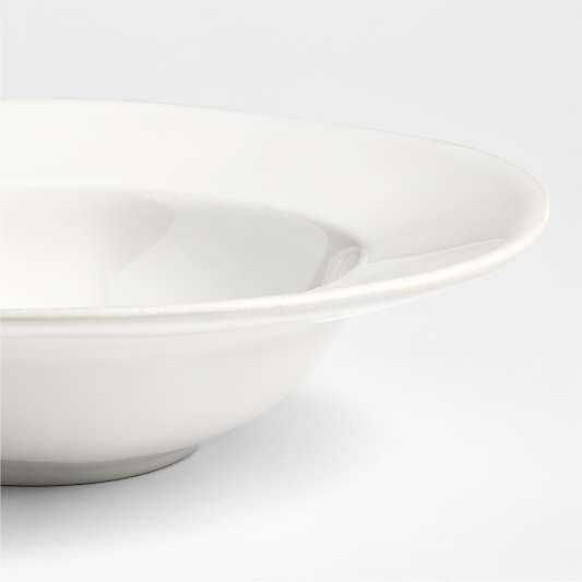 Marin White Stoneware Pasta Bowl