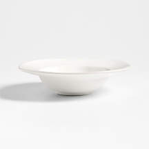 Marin White Stoneware Pasta Bowl | Crate & Barrel