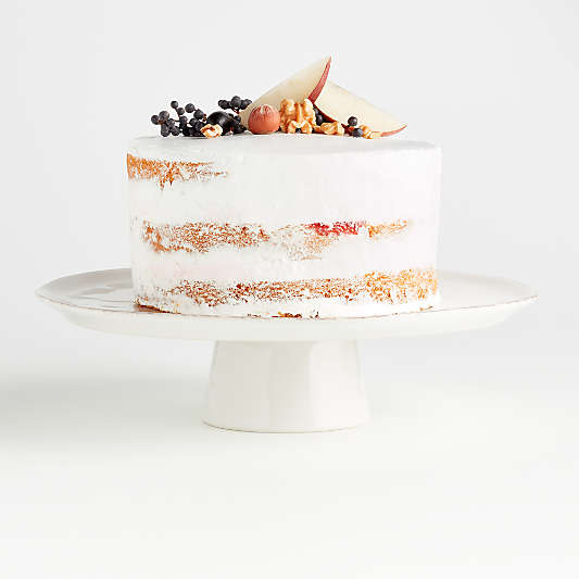 Marin White Large Pedestal Cake Stand