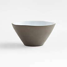 Marin White Recycled Stoneware Cereal Bowl + Reviews | Crate & Barrel