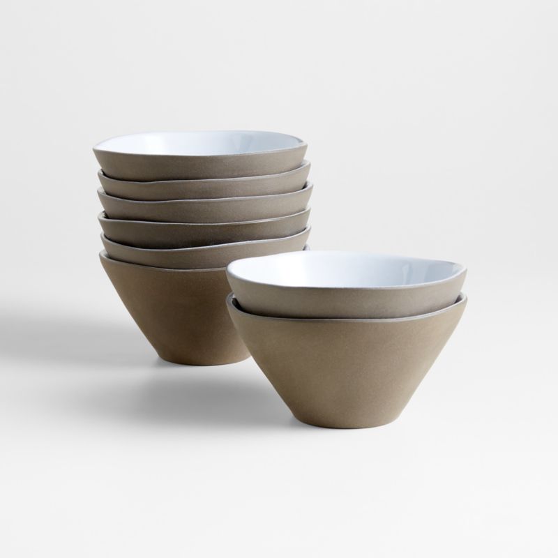 Mason Modular Stoneware Square Dip Bowls - Set of 4