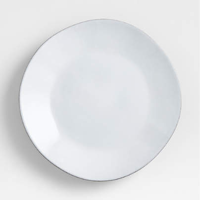 Marin White Recycled Stoneware Dinner Plate