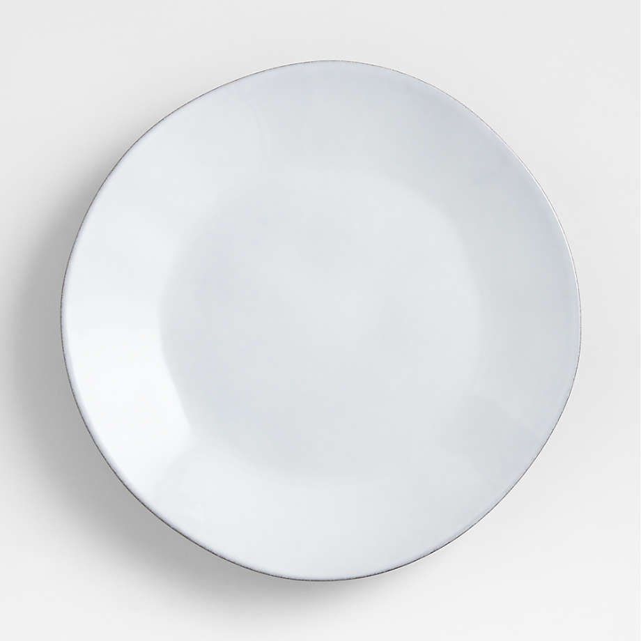 Marin White Recycled Stoneware Dinner Plate + Reviews | Crate & Barrel