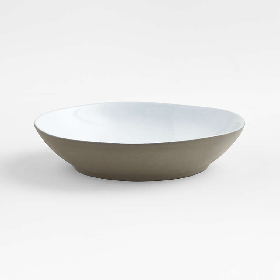 Marin White Bowl Plate + Reviews | Crate & Barrel