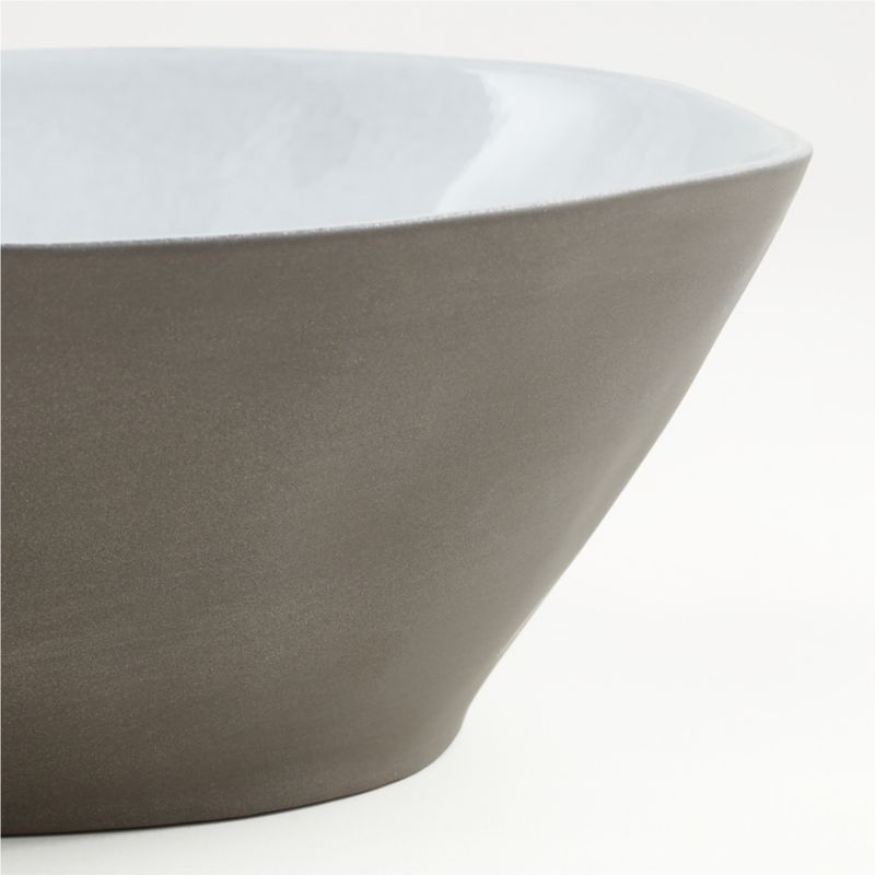 Marin White Recycled Stoneware Large Serve Bowl - image 5 of 6