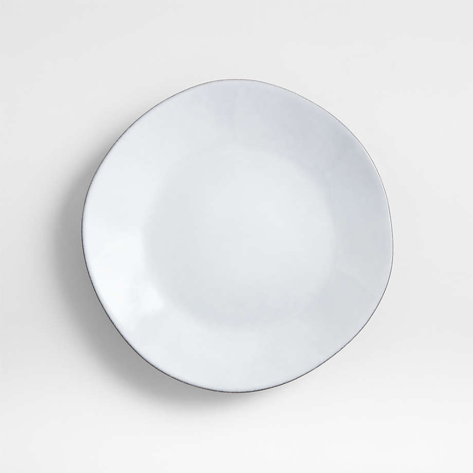 Marin White Recycled Stoneware Salad Plate + Reviews | Crate & Barrel