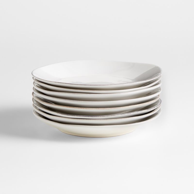 Marin White Salad Plates, Set of 8