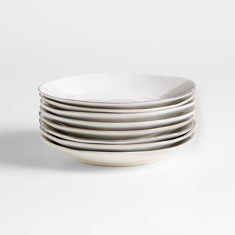 Marin White Coupe Dinner Plate + Reviews | Crate & Barrel