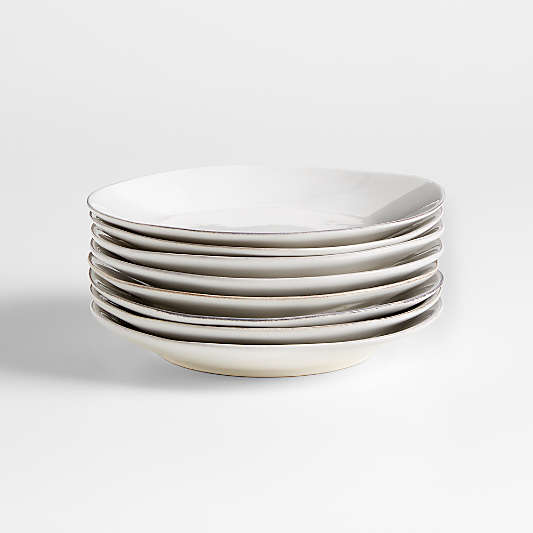 Marin White Salad Plates, Set of 8