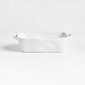 Ceramic Small Baking Dish, Porcelain Bakeware With Handle