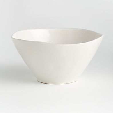 View Marin White Small Stoneware Serving Bowl details