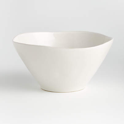 Marin White Small Serving Bowl
