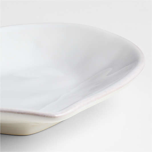 Marin White Stoneware 11" Heart Salad Plate