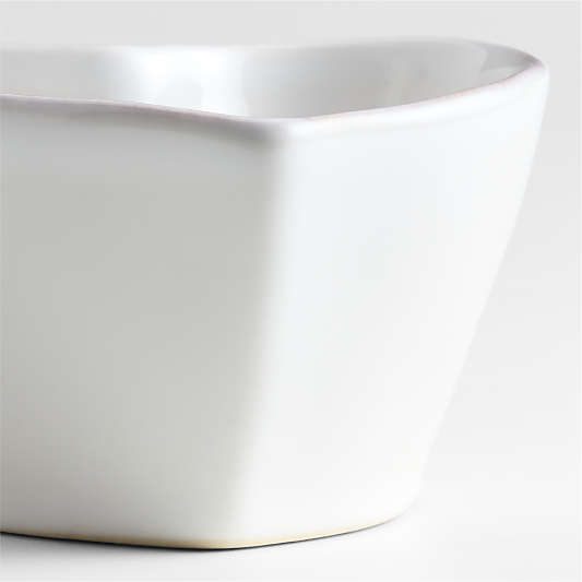 Marin White Stoneware 8-Oz. Heart Ramekin