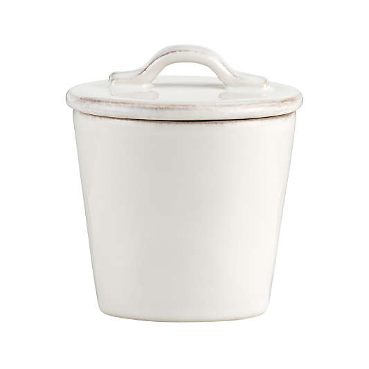 Marin White Sugar Bowl with Lid