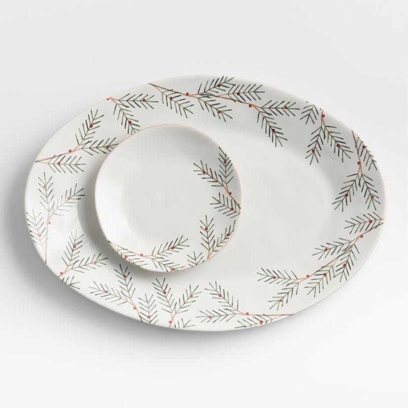 Marin Holiday Winter Pine Salad Plate - image 7 of 9