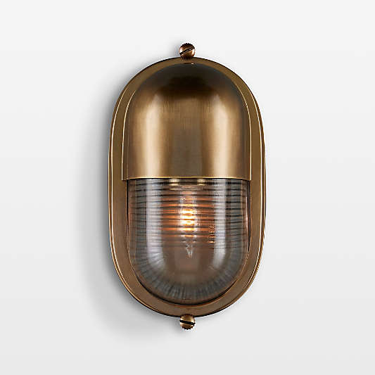 Maritime Brass Outdoor Wall Sconce