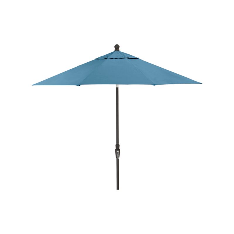 9' Round Sunbrella ® Sapphire Outdoor Patio Umbrella with Black Frame - image 3 of 5