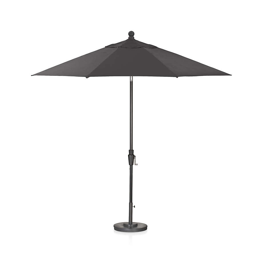 9' Round Tilt Black Outdoor Patio Umbrella Frame