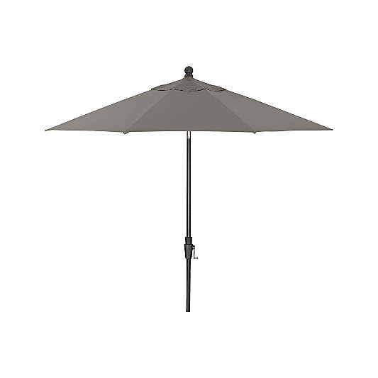 9' Round Sunbrella ® Graphite Outdoor Patio Umbrella Canopy