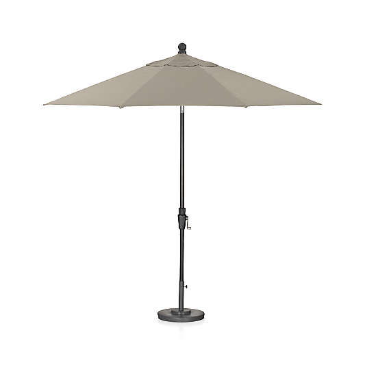 9' Round Tilt Black Umbrella Frame