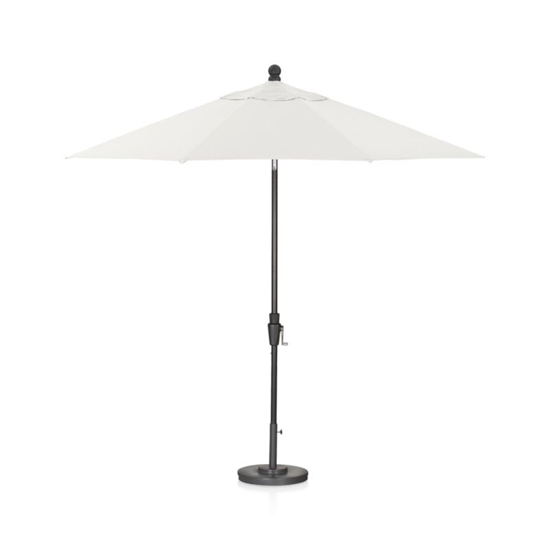 9' Round Sunbrella ® White Sand Outdoor Patio Umbrella Canopy - image 3 of 5