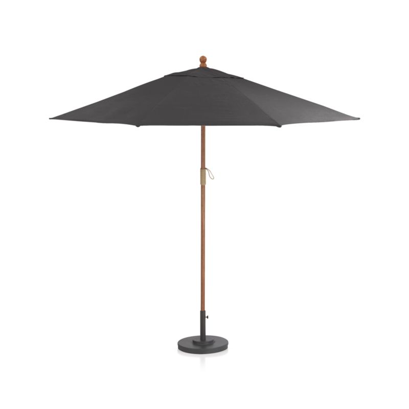 9' Round Eucalyptus Outdoor Patio Umbrella Frame - image 3 of 5