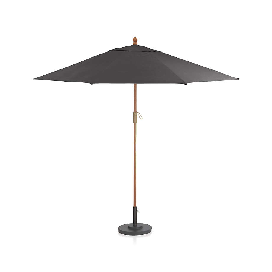 9' Round Eucalyptus Outdoor Patio Umbrella Frame