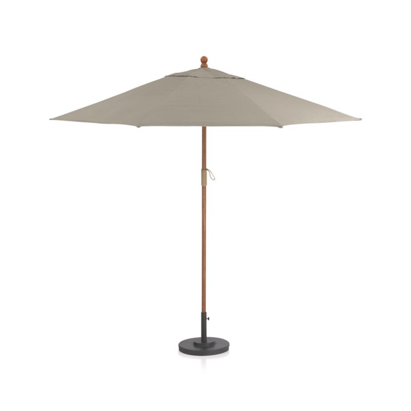 9' Round Eucalyptus Outdoor Patio Umbrella Frame - image 4 of 5