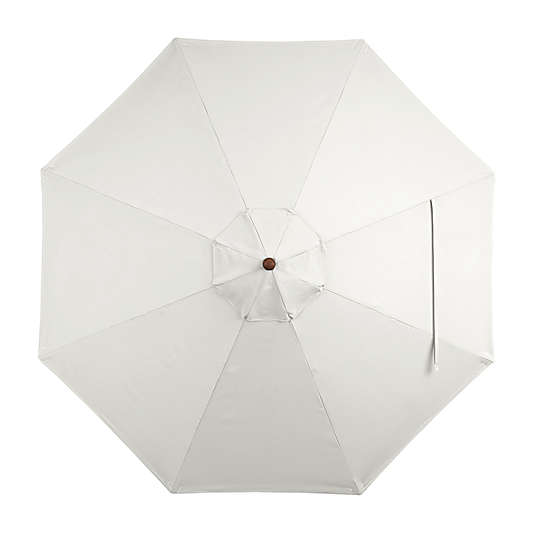 9' Round Sunbrella ® White Sand Outdoor Patio Umbrella Canopy