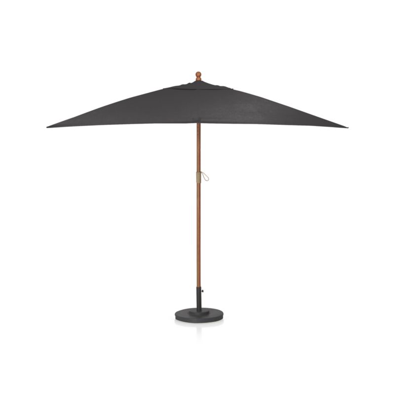 Rectangular Eucalyptus Outdoor Patio Umbrella Frame