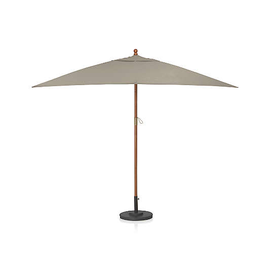 Rectangular Eucalyptus Outdoor Patio Umbrella Frame