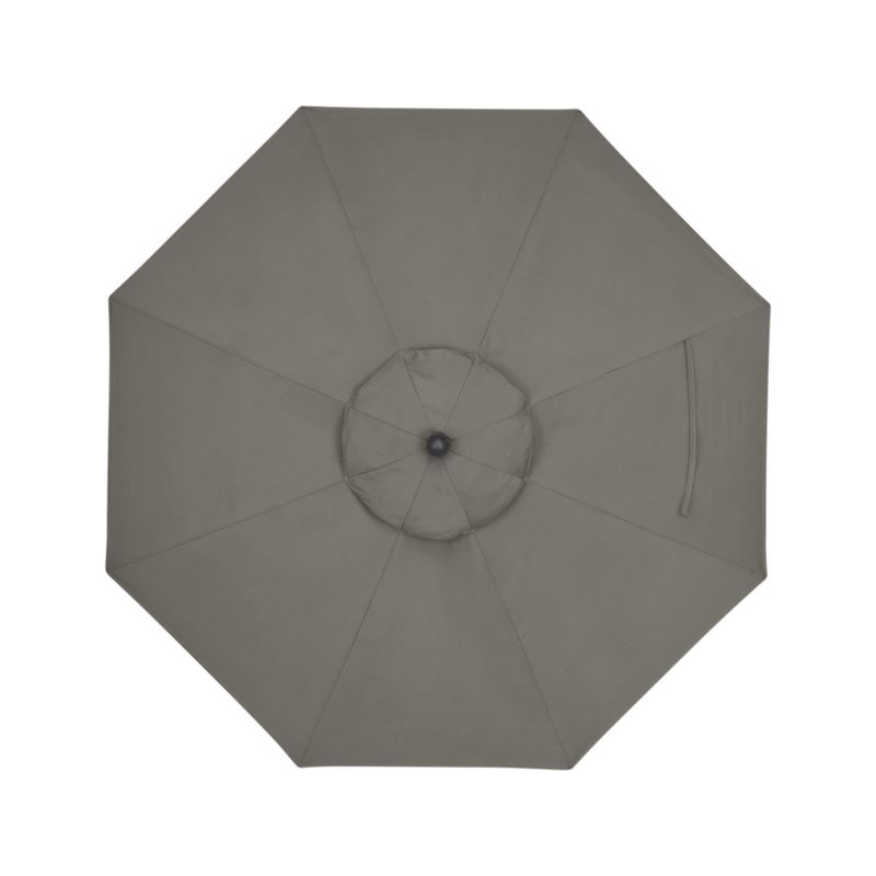 9' Round Sunbrella ® Graphite Outdoor Patio Umbrella with Tilt Black Frame - image 2 of 7