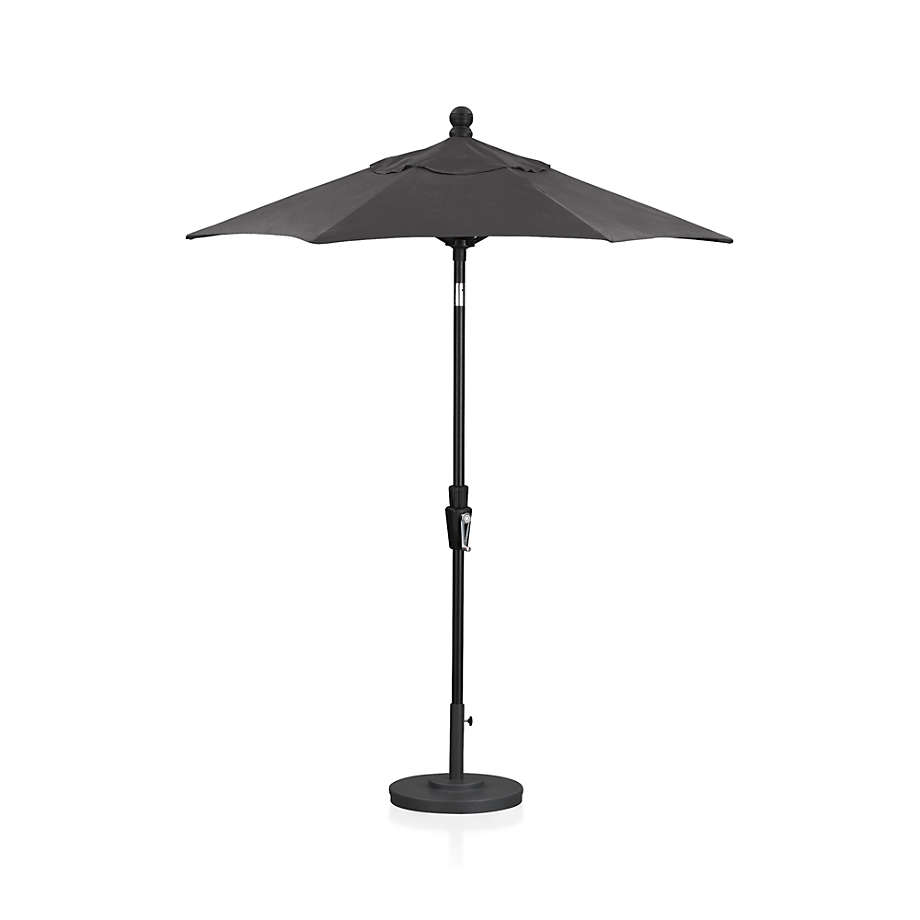 6' Round Tilt Black Outdoor Patio Umbrella Frame