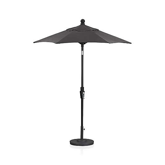 6' Round Tilt Black Outdoor Patio Umbrella Frame