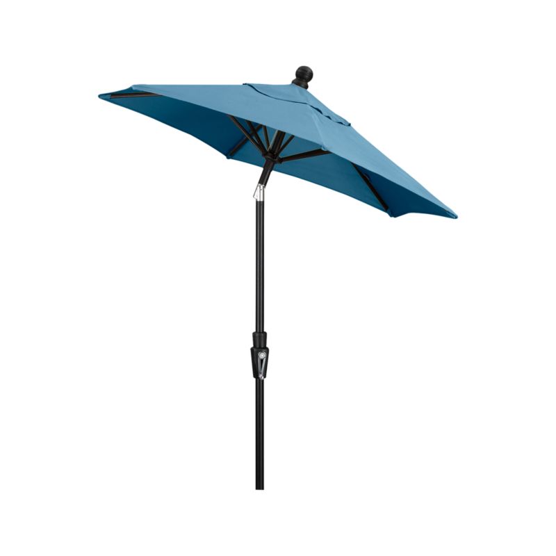 6' Round Sunbrella ® Sapphire Outdoor Patio Umbrella with Tilt Black Frame - image 2 of 4