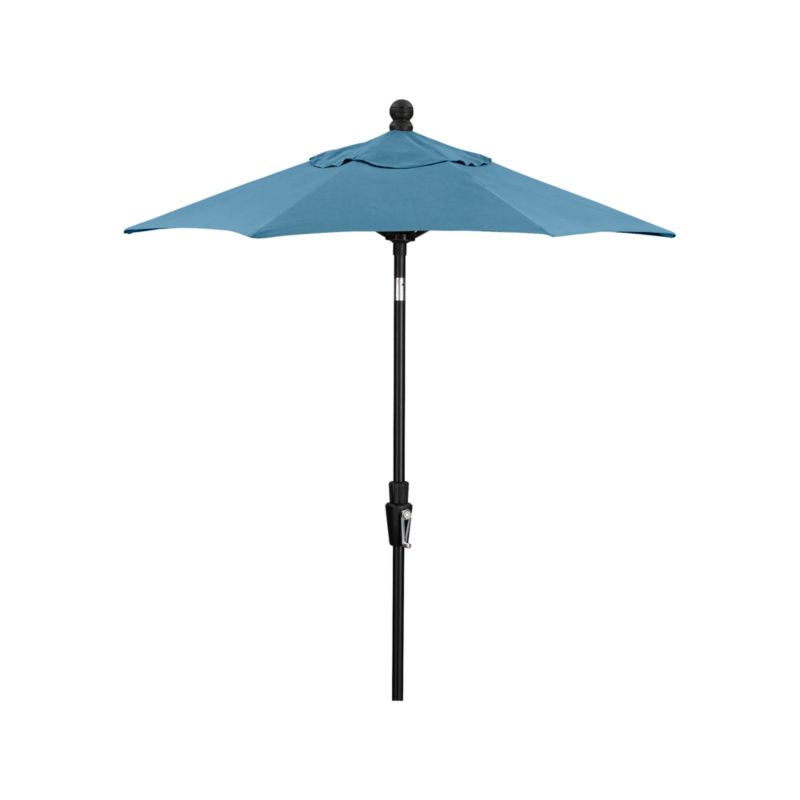 6' Round Sunbrella ® Sapphire Outdoor Patio Umbrella with Tilt Black Frame - image 3 of 4