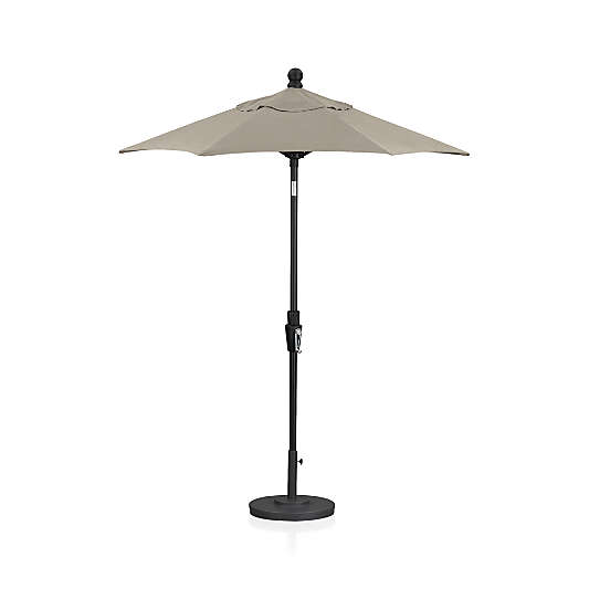 6' Round Tilt Black Outdoor Patio Umbrella Frame