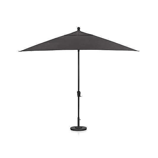 Rectangular Black Outdoor Patio Umbrella Frame